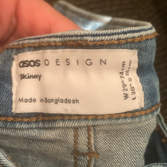 Men’s ASOS skinny jeans size 29W 30L very good condition only wore twice - Picture 2 of 2